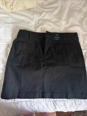 J. Crew Black Mini Skirt with Front Pockets